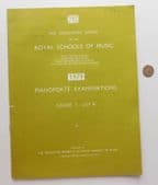 Piano exam pieces 1979 ABRSM Grade VII 7 List A vintage 1970s sheet music book